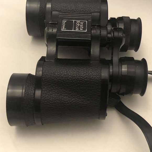 Vintage 60s Bushnell Ensign Binoculars 7x35 Insta Focus Case For Parts Repair - Picture 8 of 16